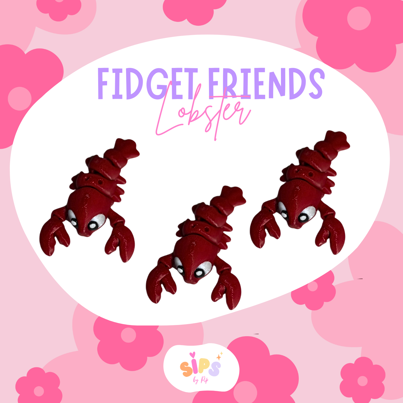 Small Fidget Friend - Lobster