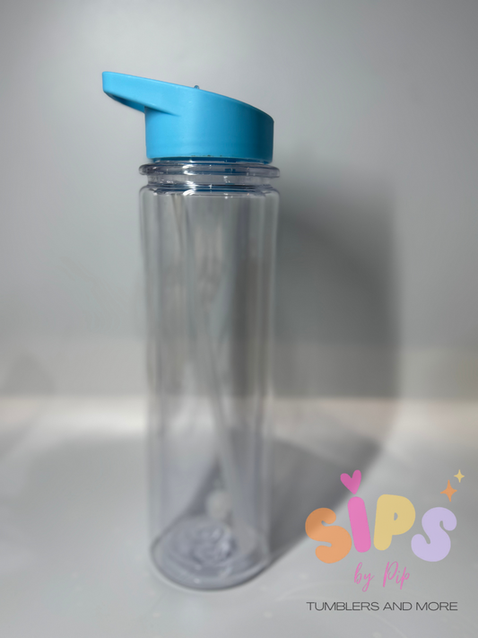 15oz Acrylic tall drink bottle snow globe