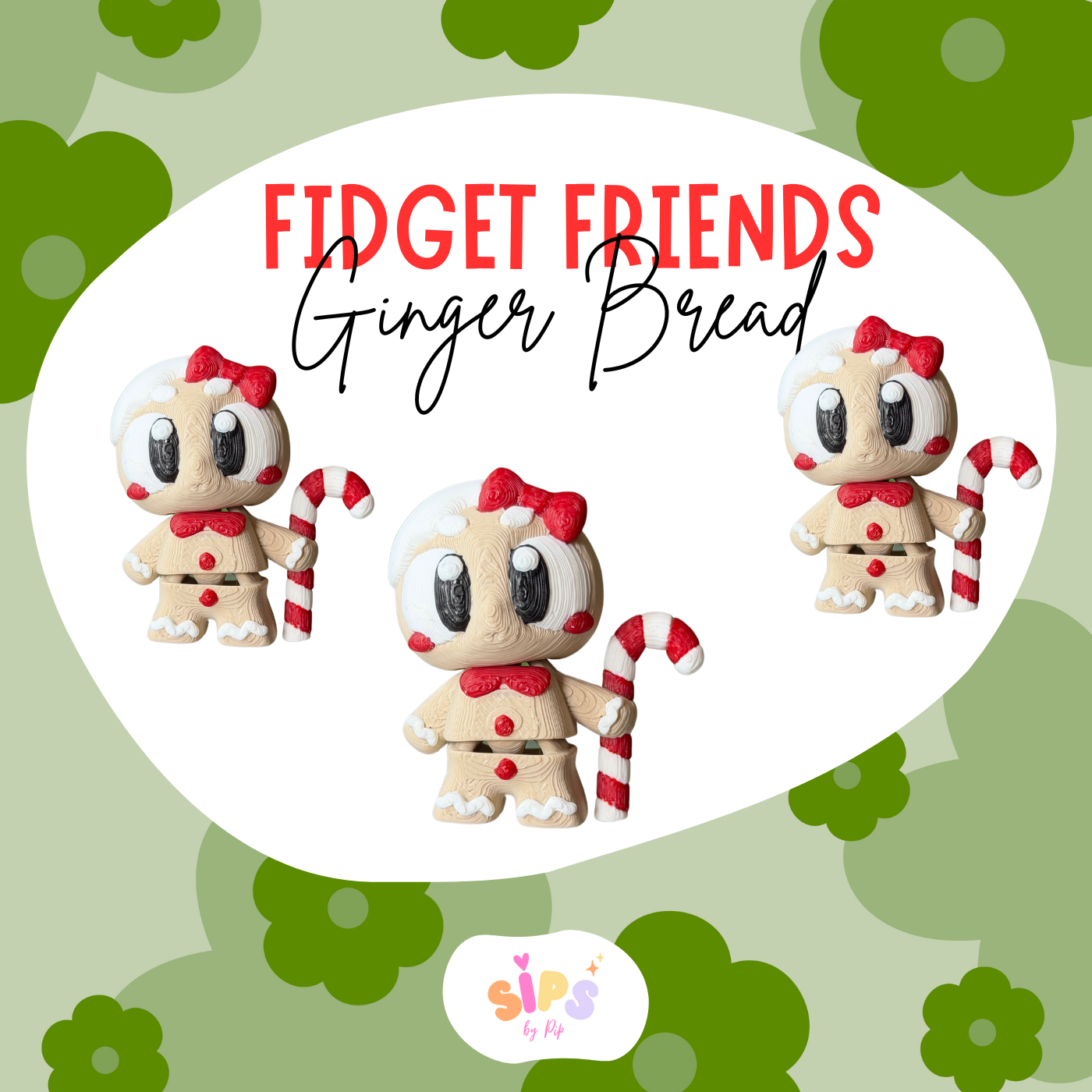 Small Fidget Friend - Gingerbread