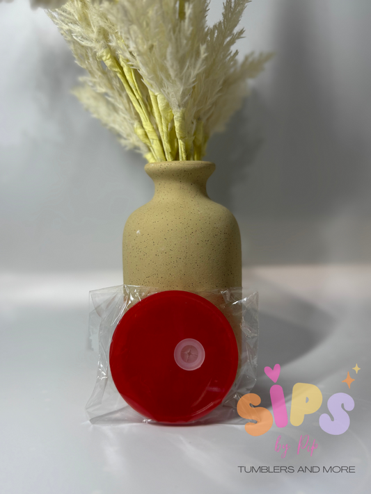 Red acrylic lid