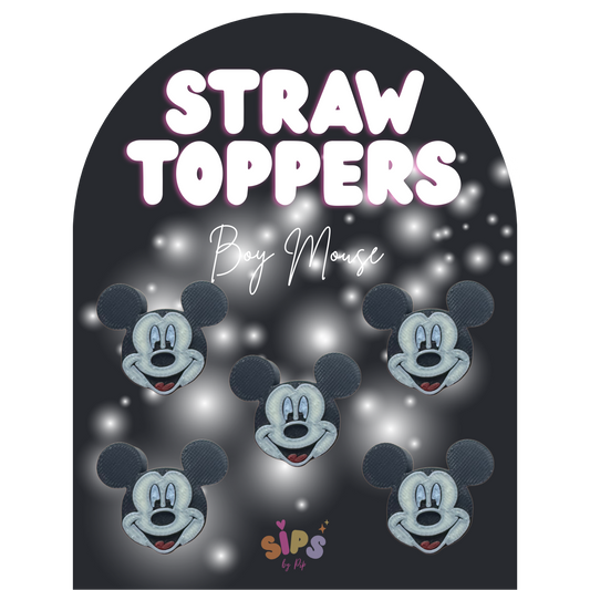 Boy Mouse - 3D Straw Topper