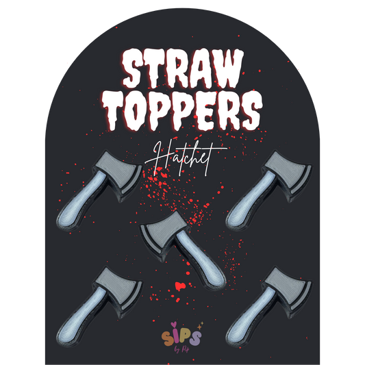 Hatchet - 3D Straw Topper