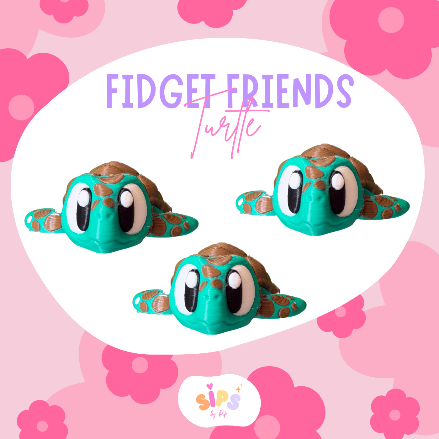 Small Fidget Friend - Turtle