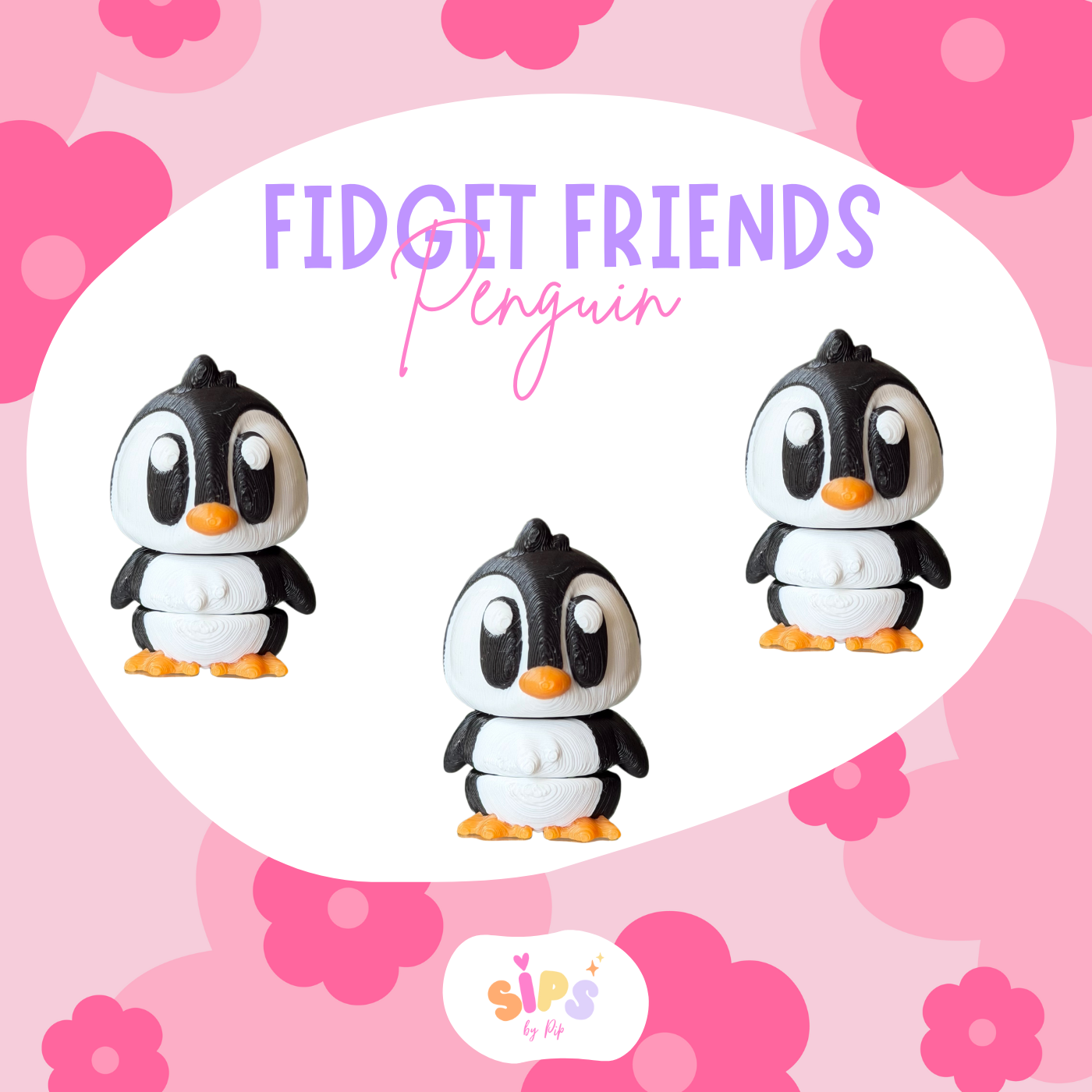 Small Fidget Friend - Penguin