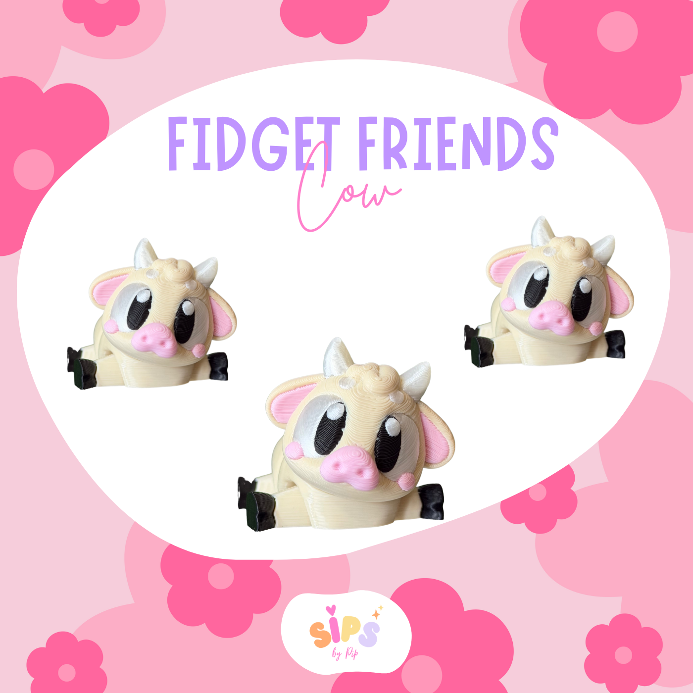 Small Fidget Friend - Cow