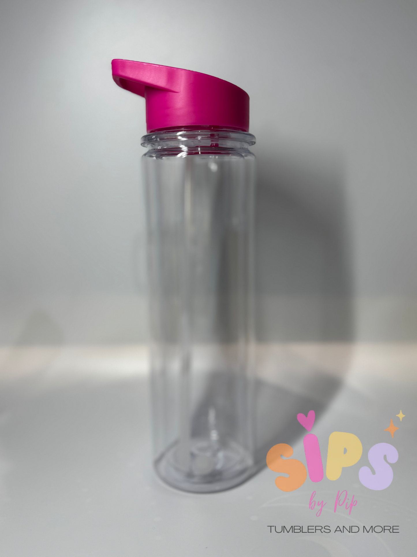 15oz Acrylic tall drink bottle snow globe