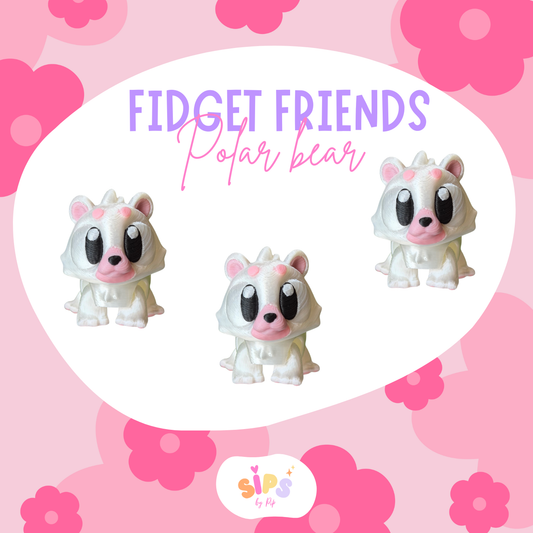 Small Fidget Friend - Polar Bear