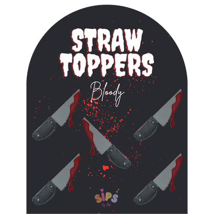 Bloody - 3d straw topper