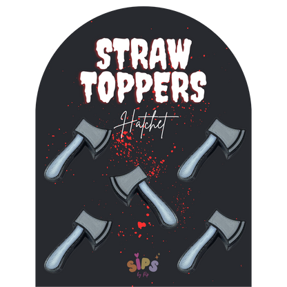 Hatchet - 3D Straw Topper