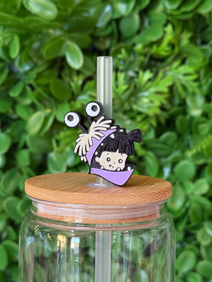 Cute Monster - 3D Straw Topper
