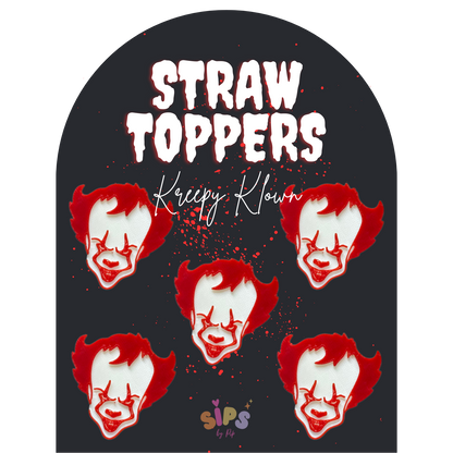 Kreepy Klown - 3D Straw Topper